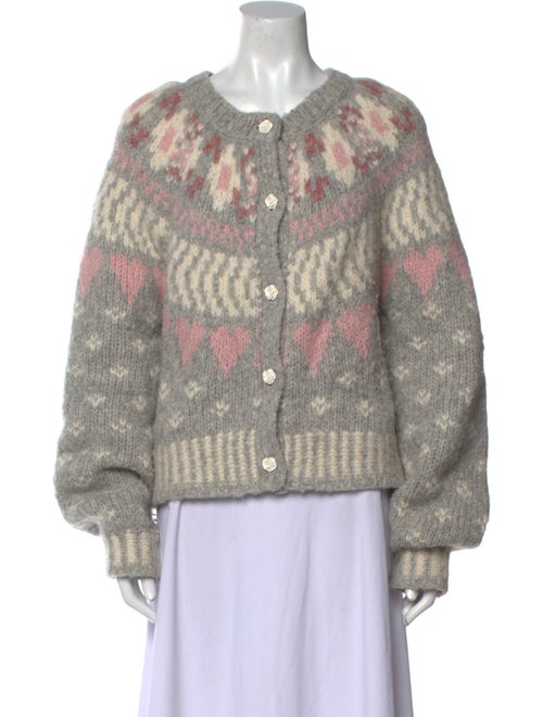 LoveShackFancy Alpaca Printed Sweater