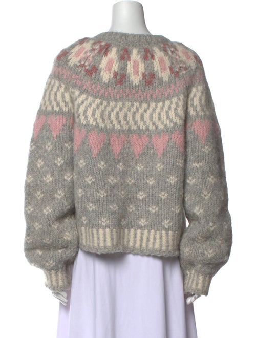 LoveShackFancy Alpaca Printed Sweater