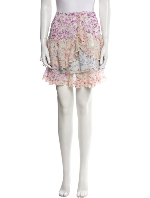 LoveShackFancy Silk Mini Skirt