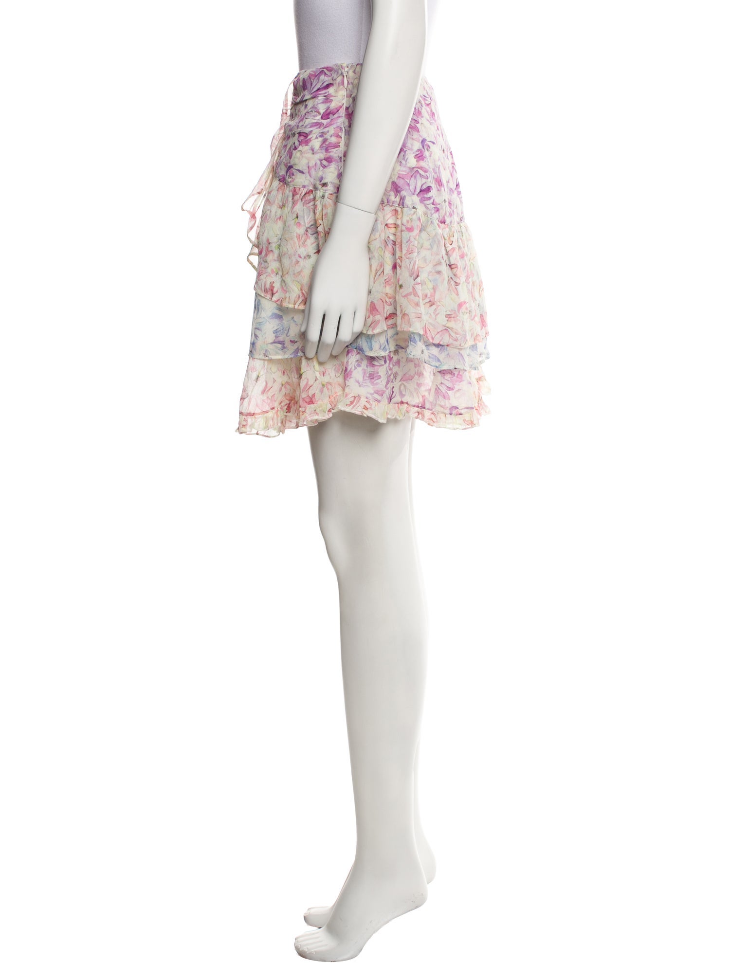 LoveShackFancy Silk Mini Skirt