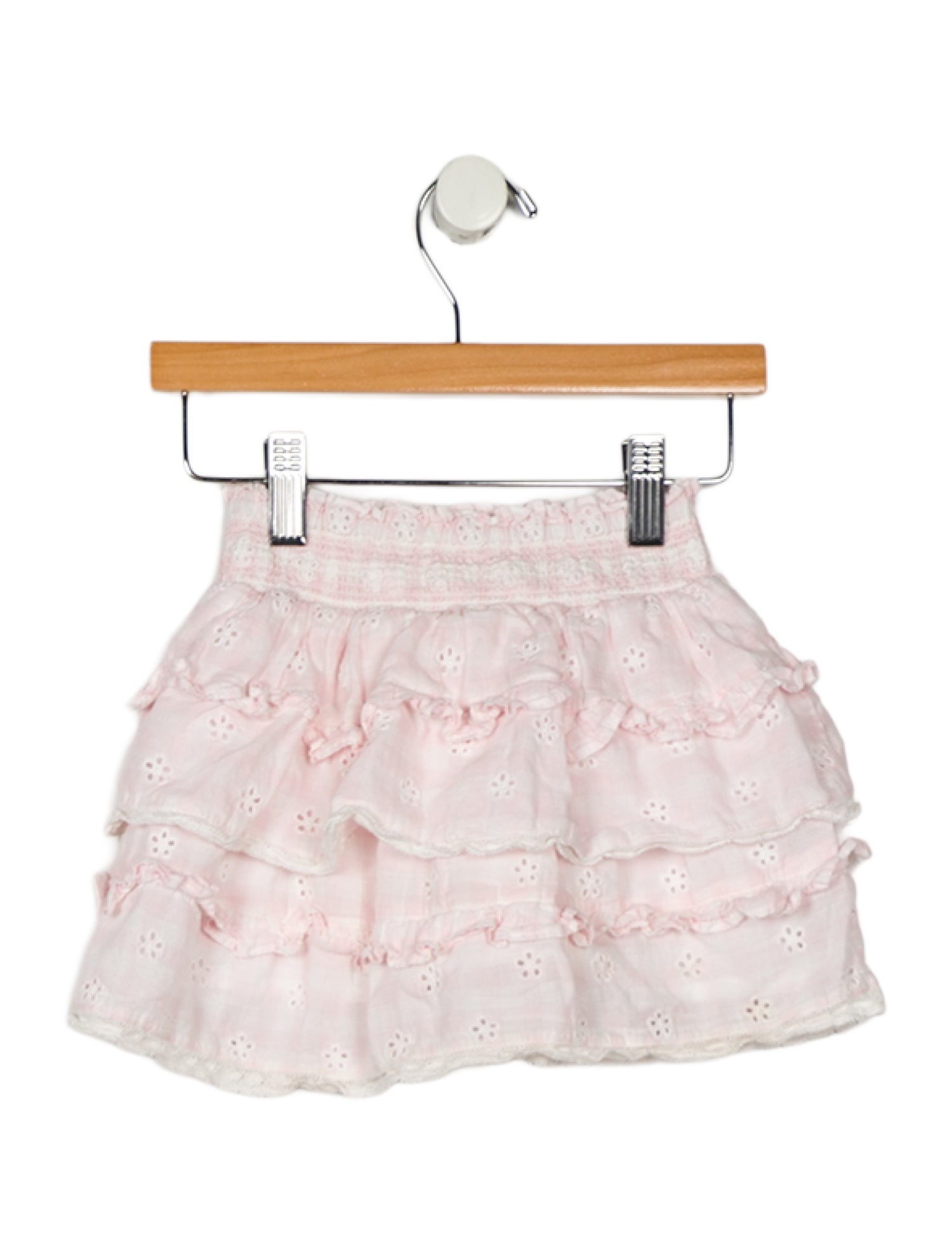 LoveShackFancy Toddler Girls' Tiered Cotton Skirt