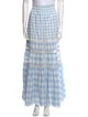 LoveShackFancy Plaid Print Long Skirt