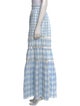 LoveShackFancy Plaid Print Long Skirt