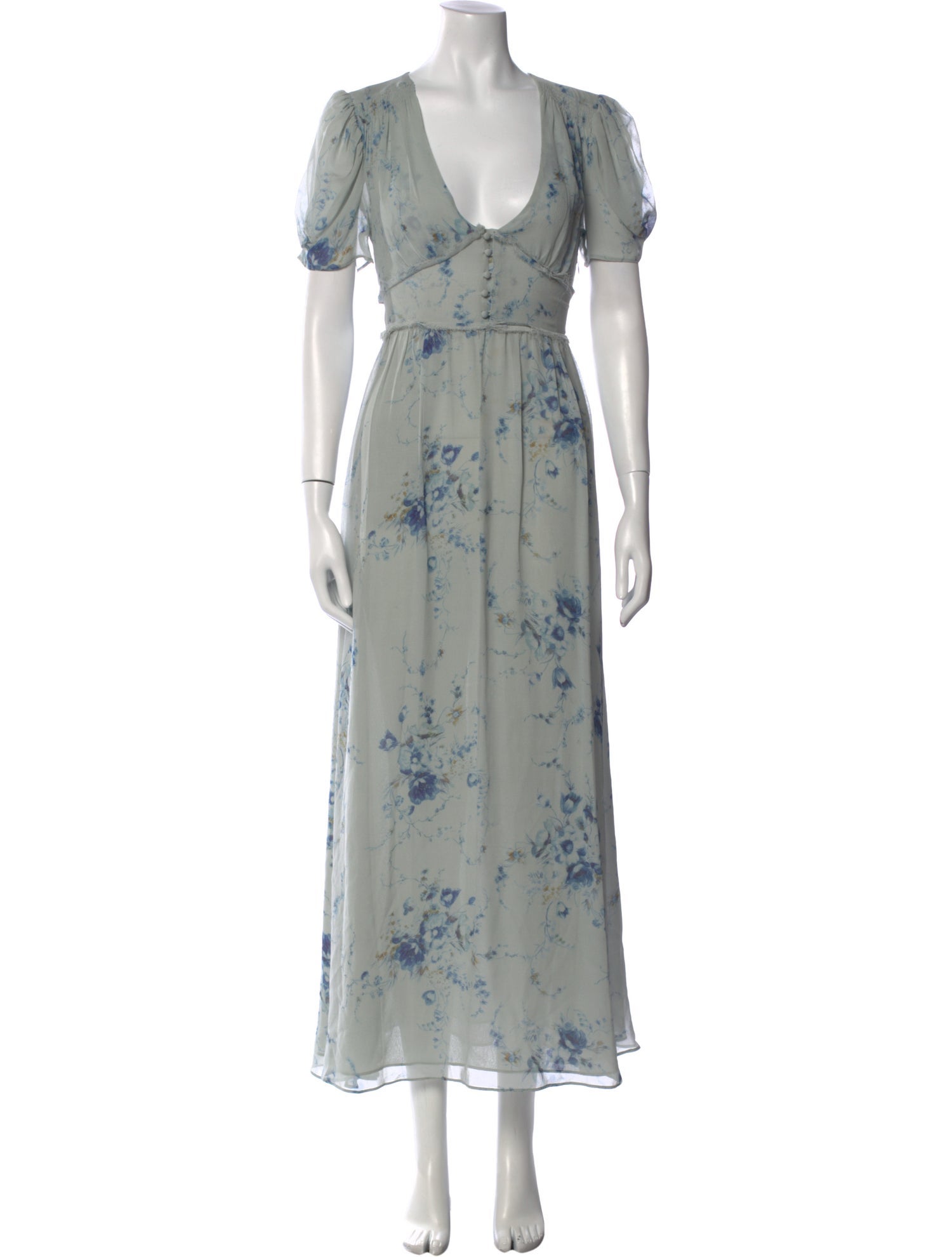 LoveShackFancy Silk Long Dress w/ Tags