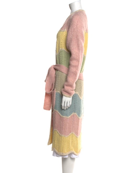 LoveShackFancy Printed V-Neck Sweater