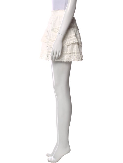 LoveShackFancy Lace Trim Embellishment Mini Skirt