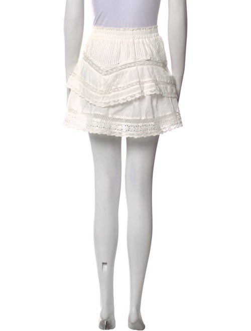 LoveShackFancy Lace Trim Embellishment Mini Skirt