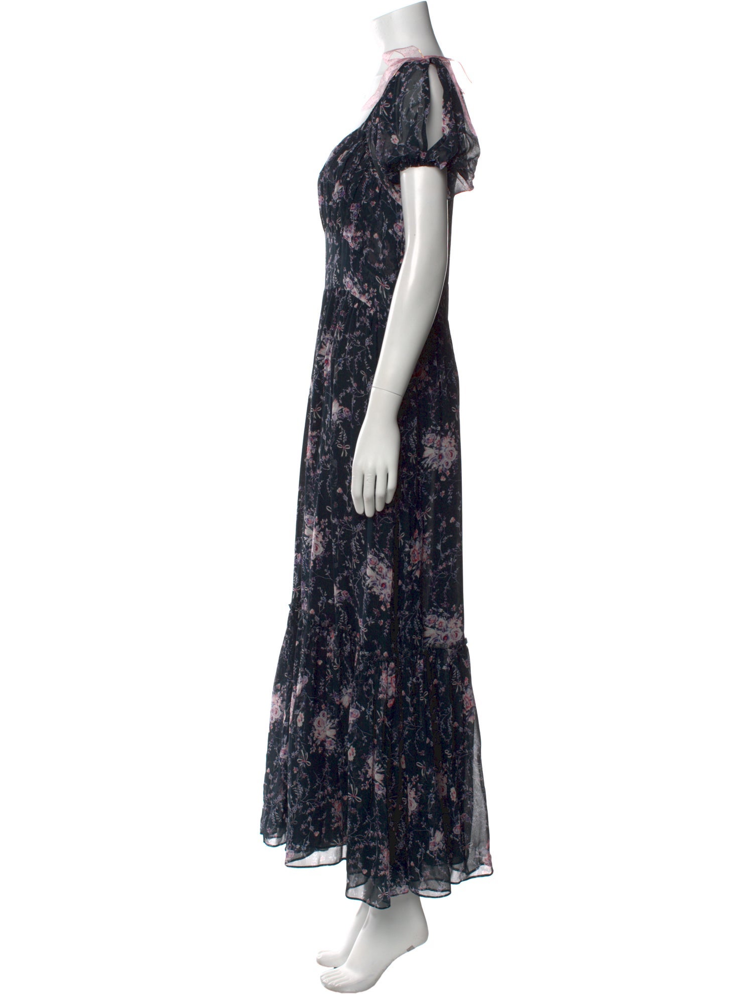 LoveShackFancy Silk Long Dress