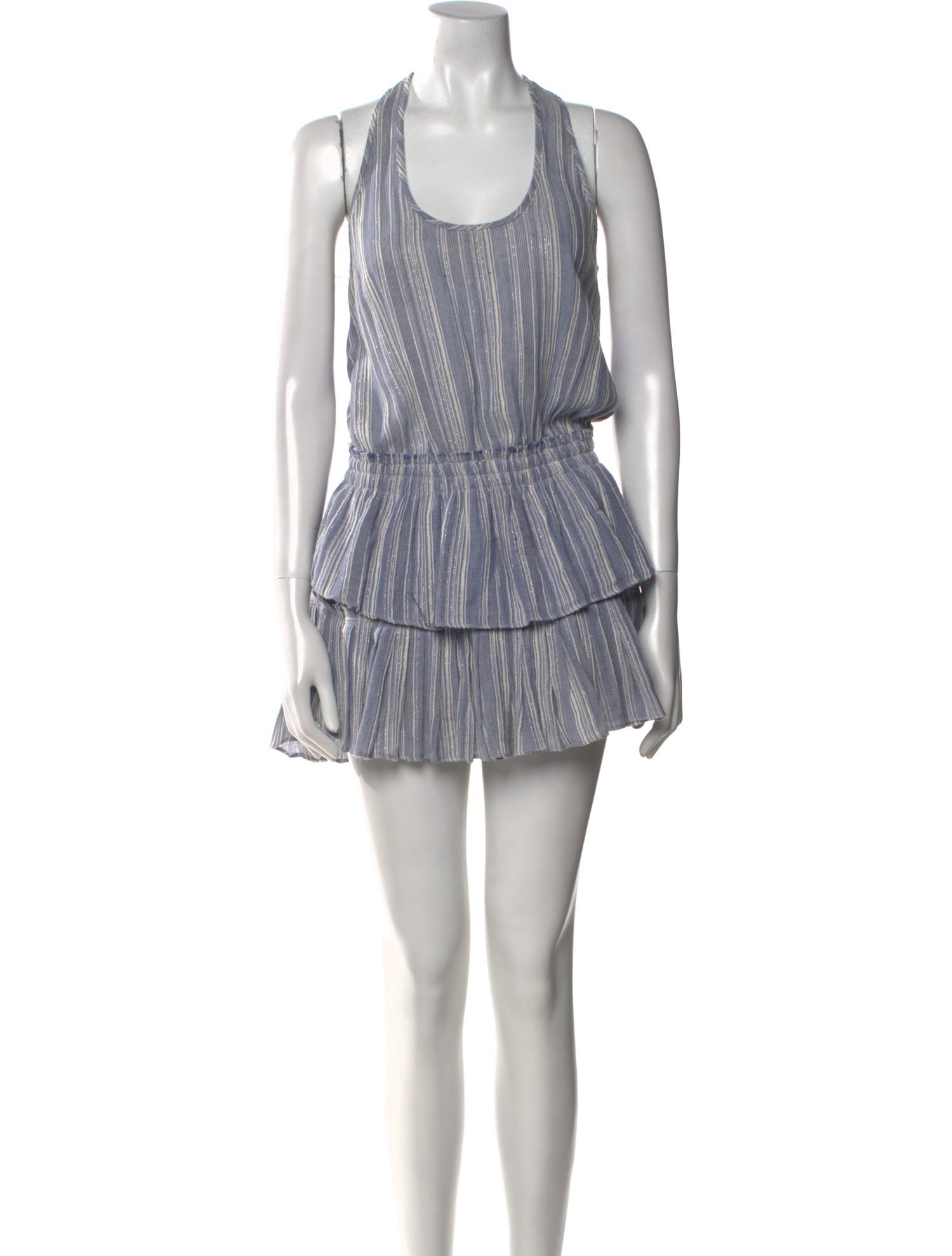 LoveShackFancy Striped Mini Dress