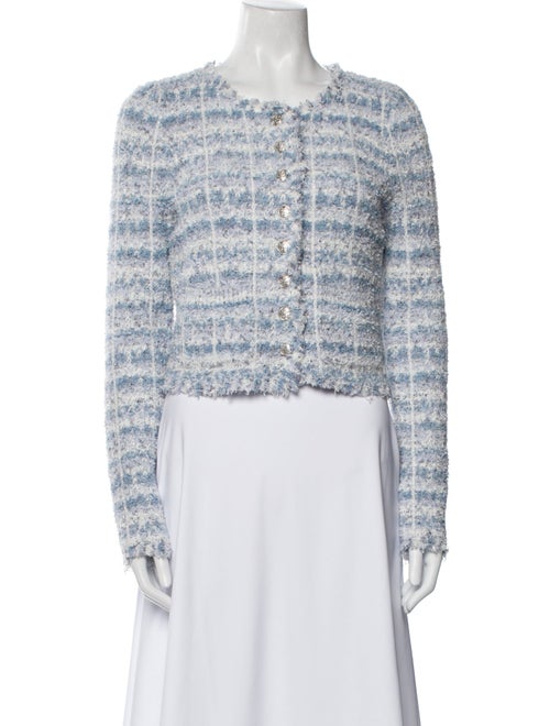 LoveShackFancy Nylon Tweed Pattern Jacket