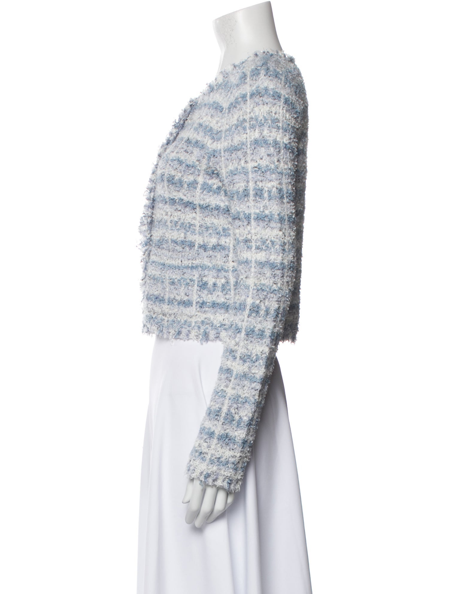 LoveShackFancy Nylon Tweed Pattern Jacket