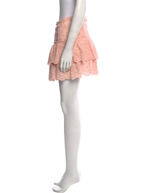 LoveShackFancy Lace Pattern Mini Skirt