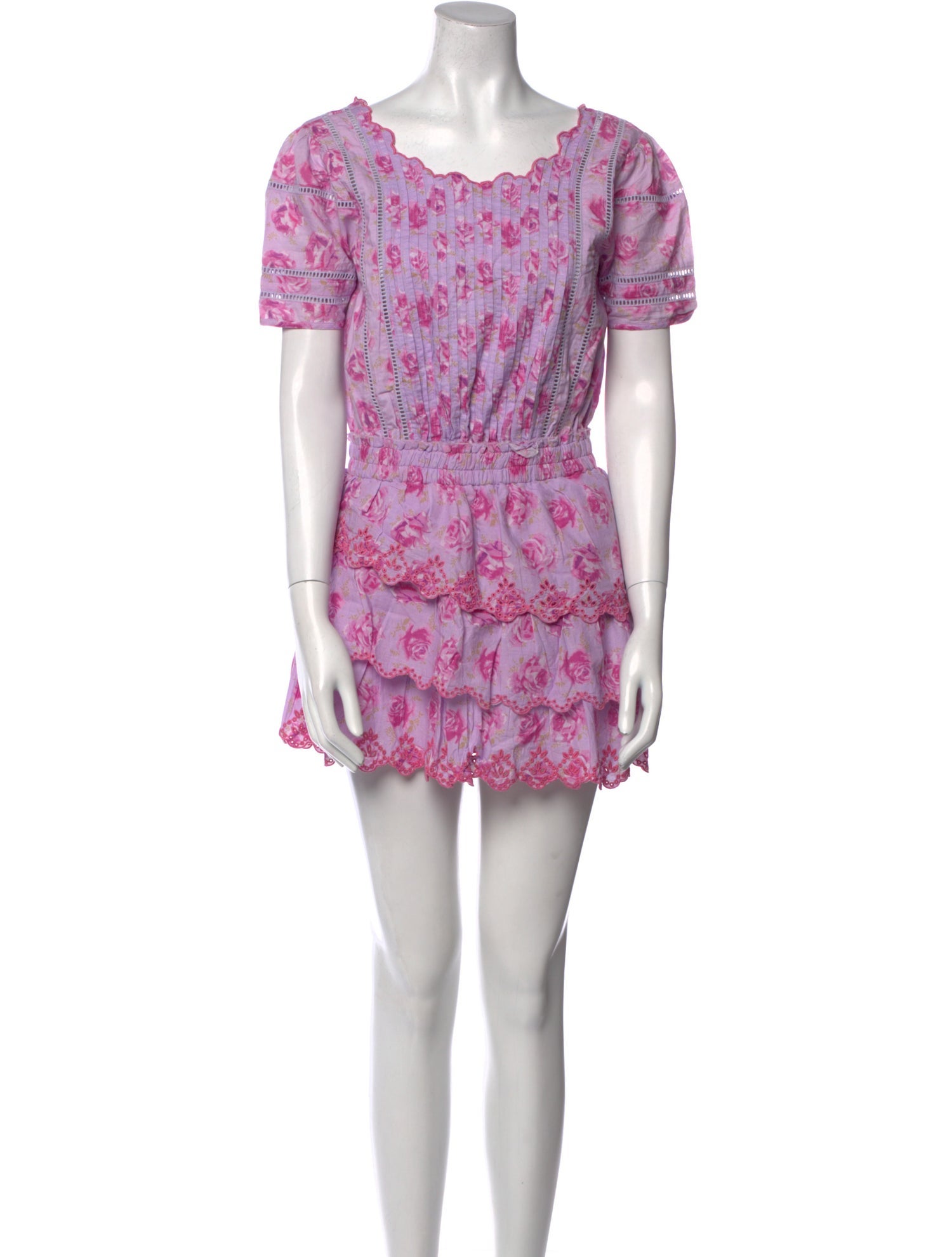 LoveShackFancy Printed Mini Dress