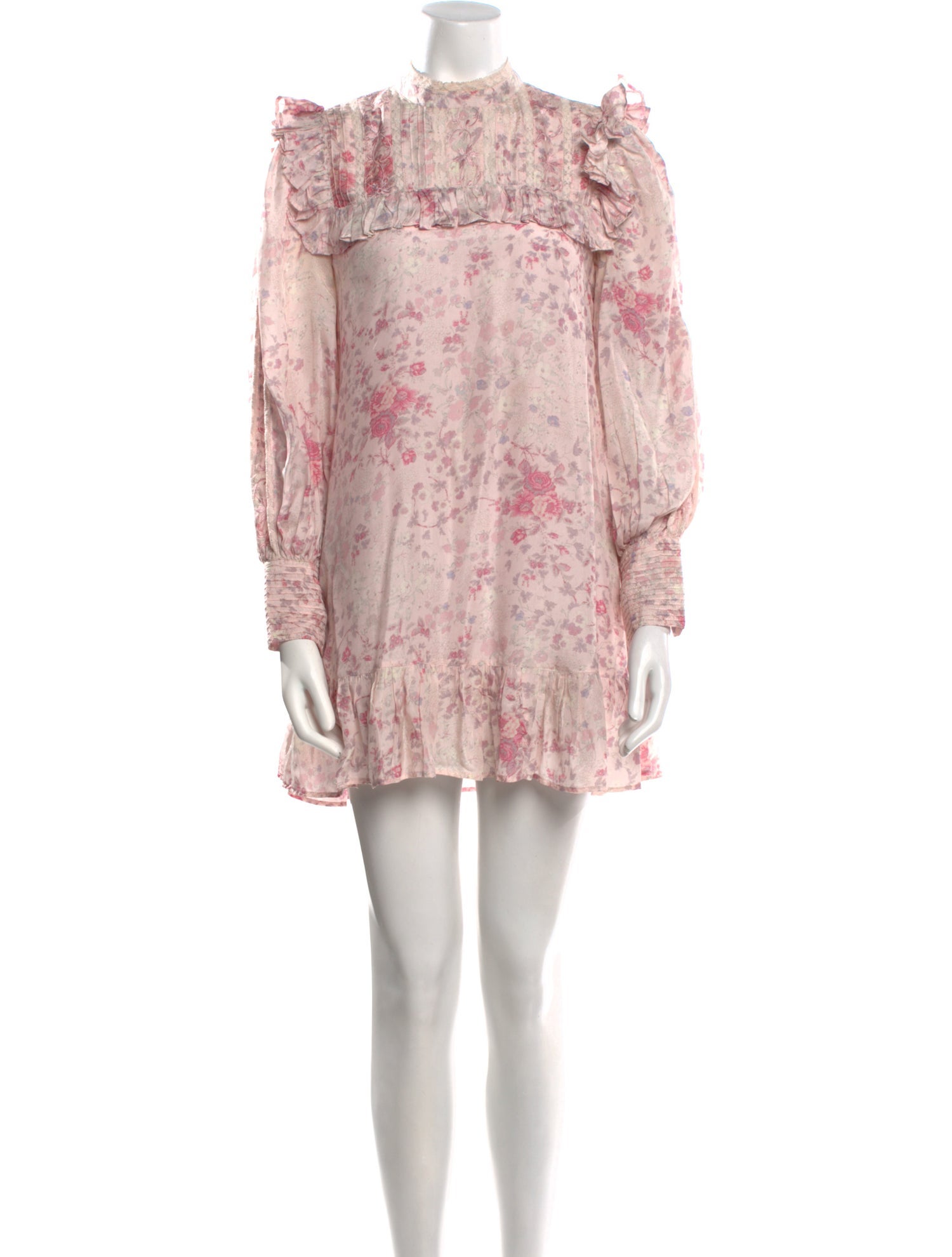 LoveShackFancy Silk Mini Dress