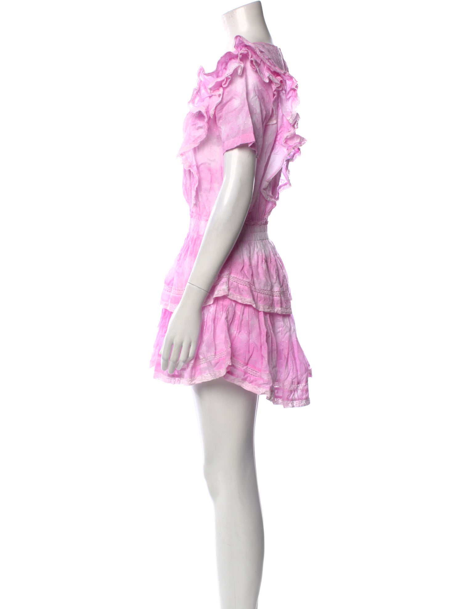 LoveShackFancy Tie-Dye Print Mini Dress