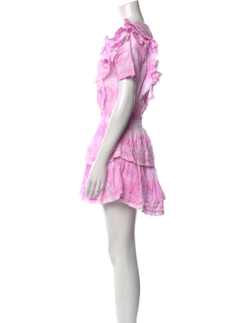 LoveShackFancy Tie-Dye Print Mini Dress