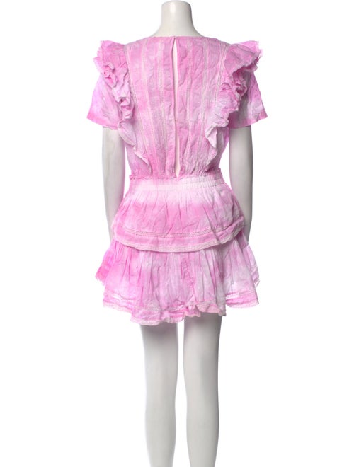 LoveShackFancy Tie-Dye Print Mini Dress