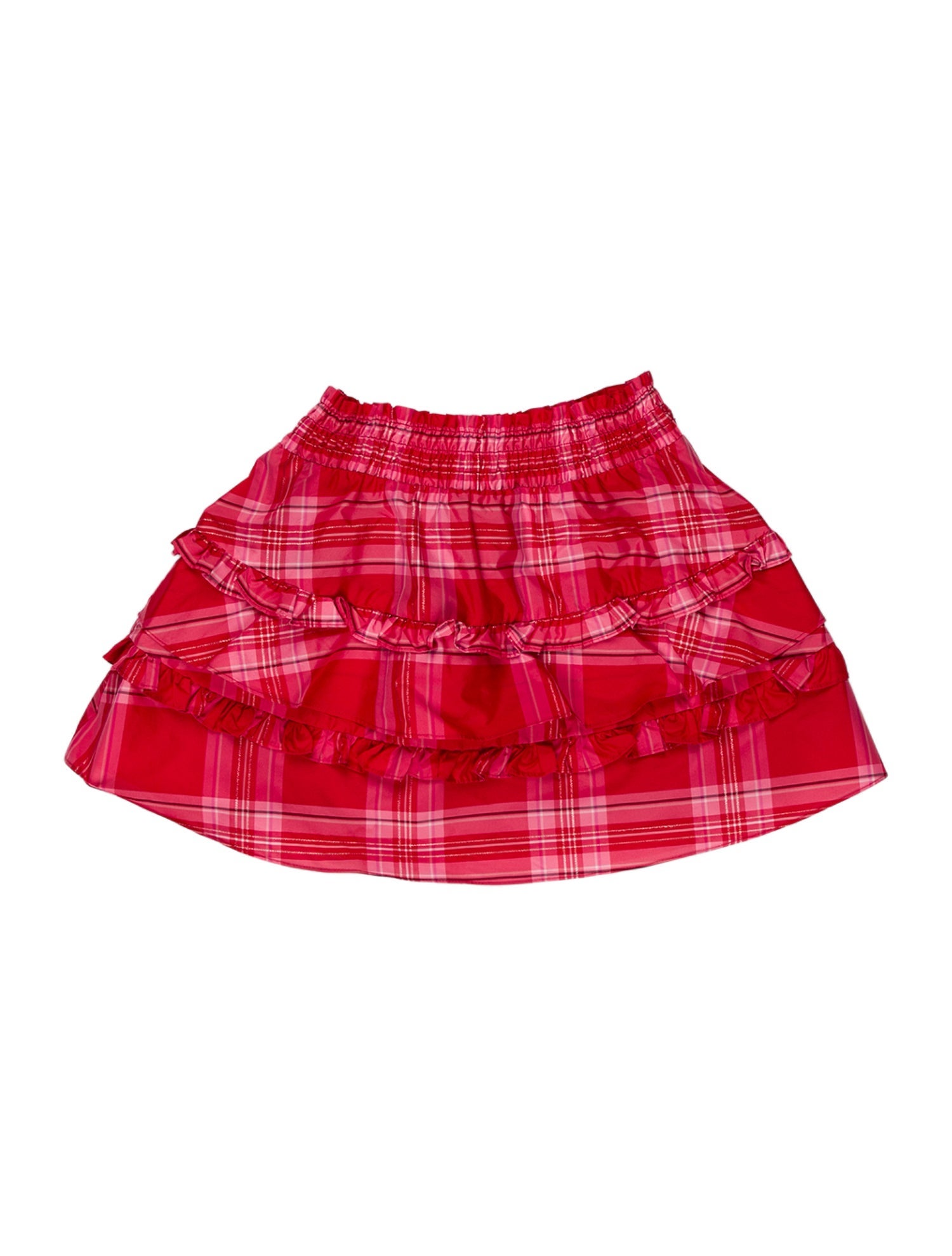 LoveShackFancy Ruffle Embellishment Mini Skirt