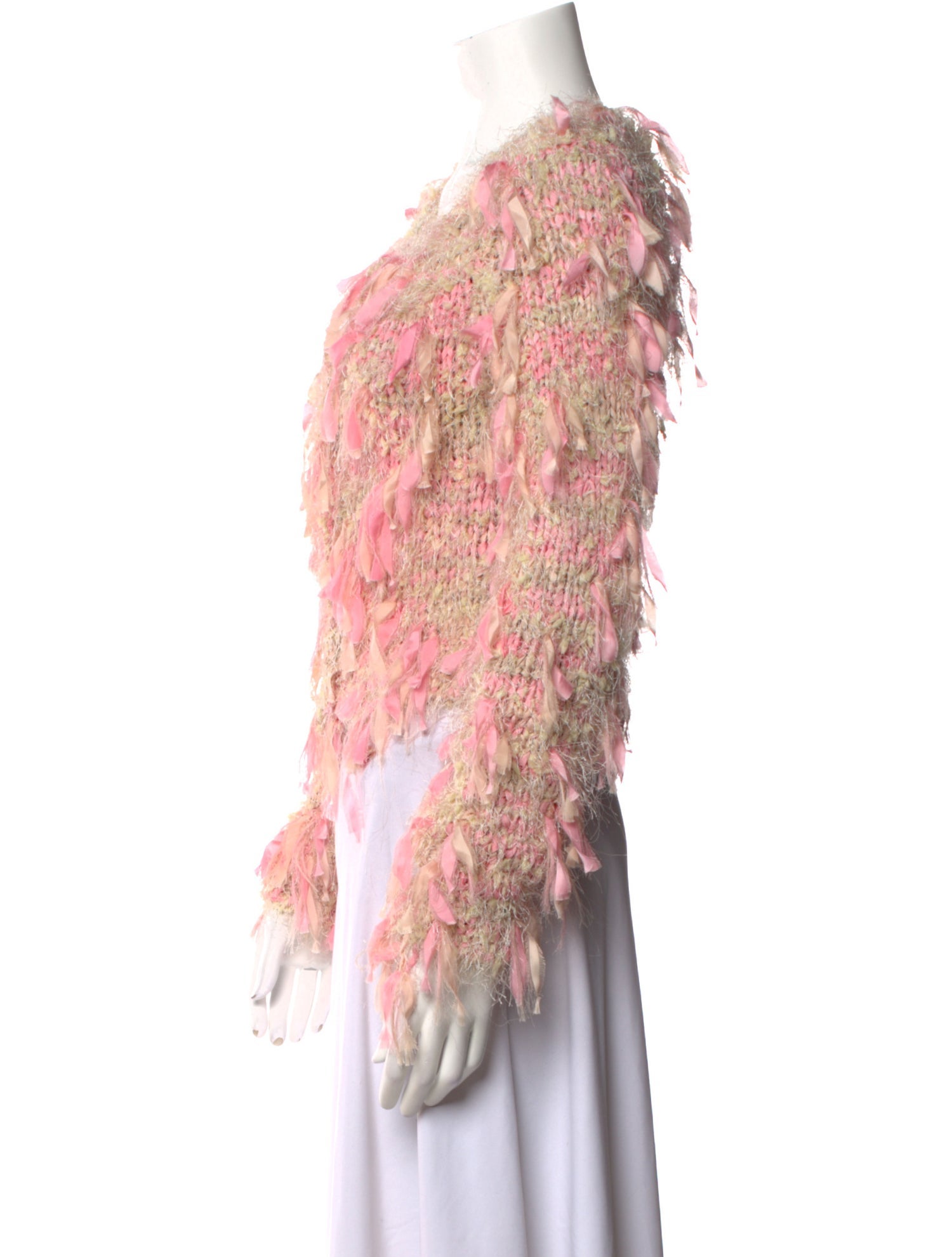 LoveShackFancy Printed Scoop Neck Sweater