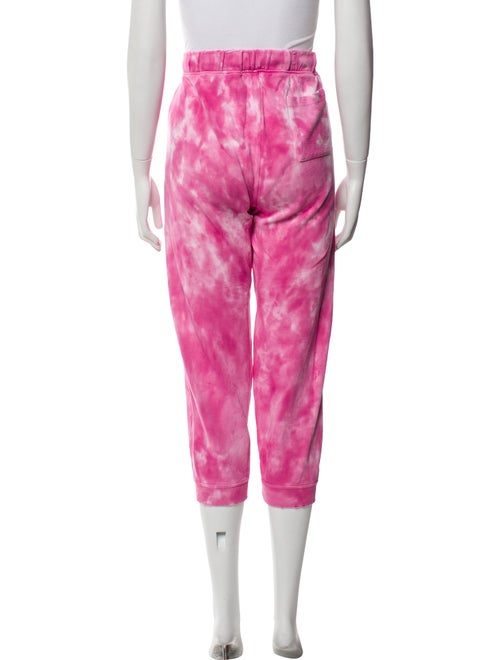 LoveShackFancy Tie-Dye Print Distressed Accents Sweatpants