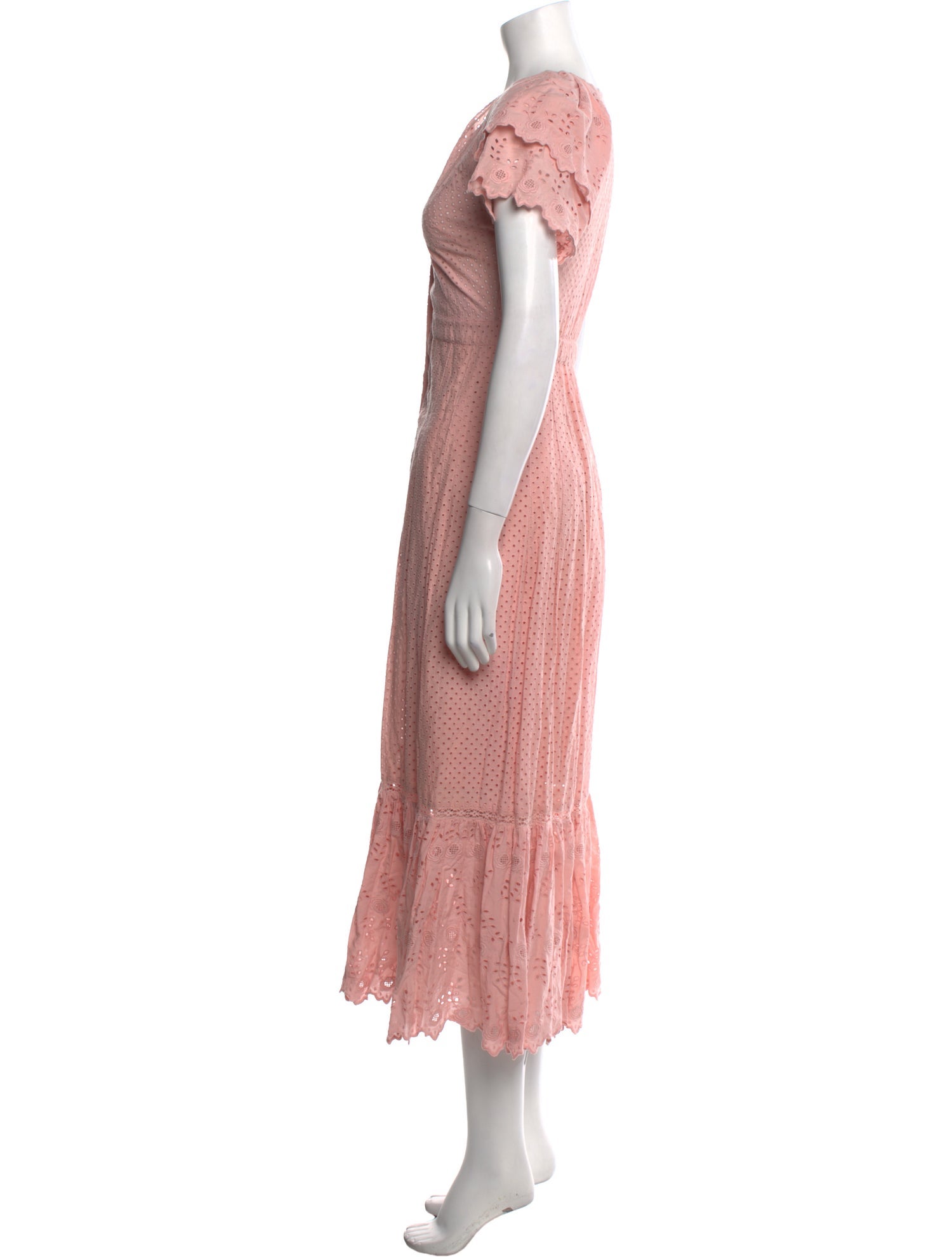 LoveShackFancy V-Neck Long Dress