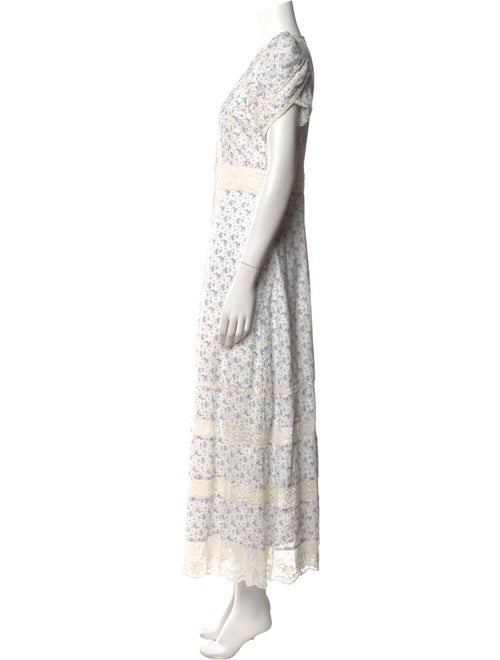 LoveShackFancy Floral Print Long Dress