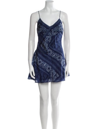 LoveShackFancy Silk Mini Dress