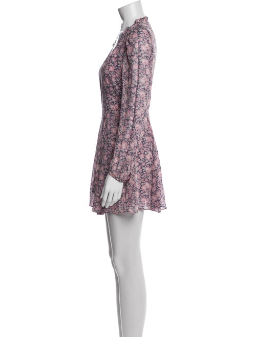LoveShackFancy Floral Print Mini Dress