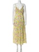 LoveShackFancy Floral Print Long Dress