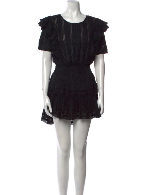 LoveShackFancy Scoop Neck Mini Dress