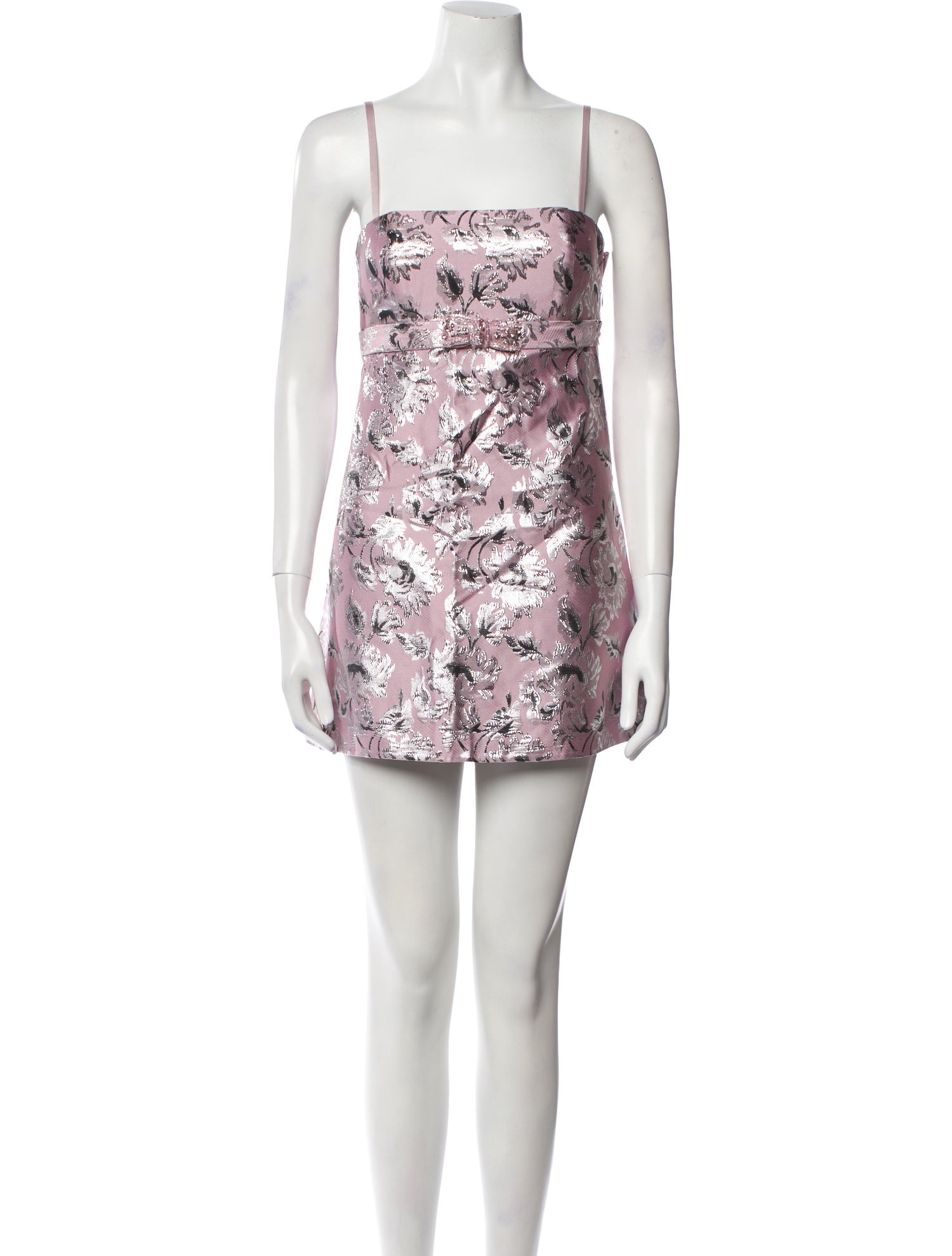 LoveShackFancy Floral Print Mini Dress