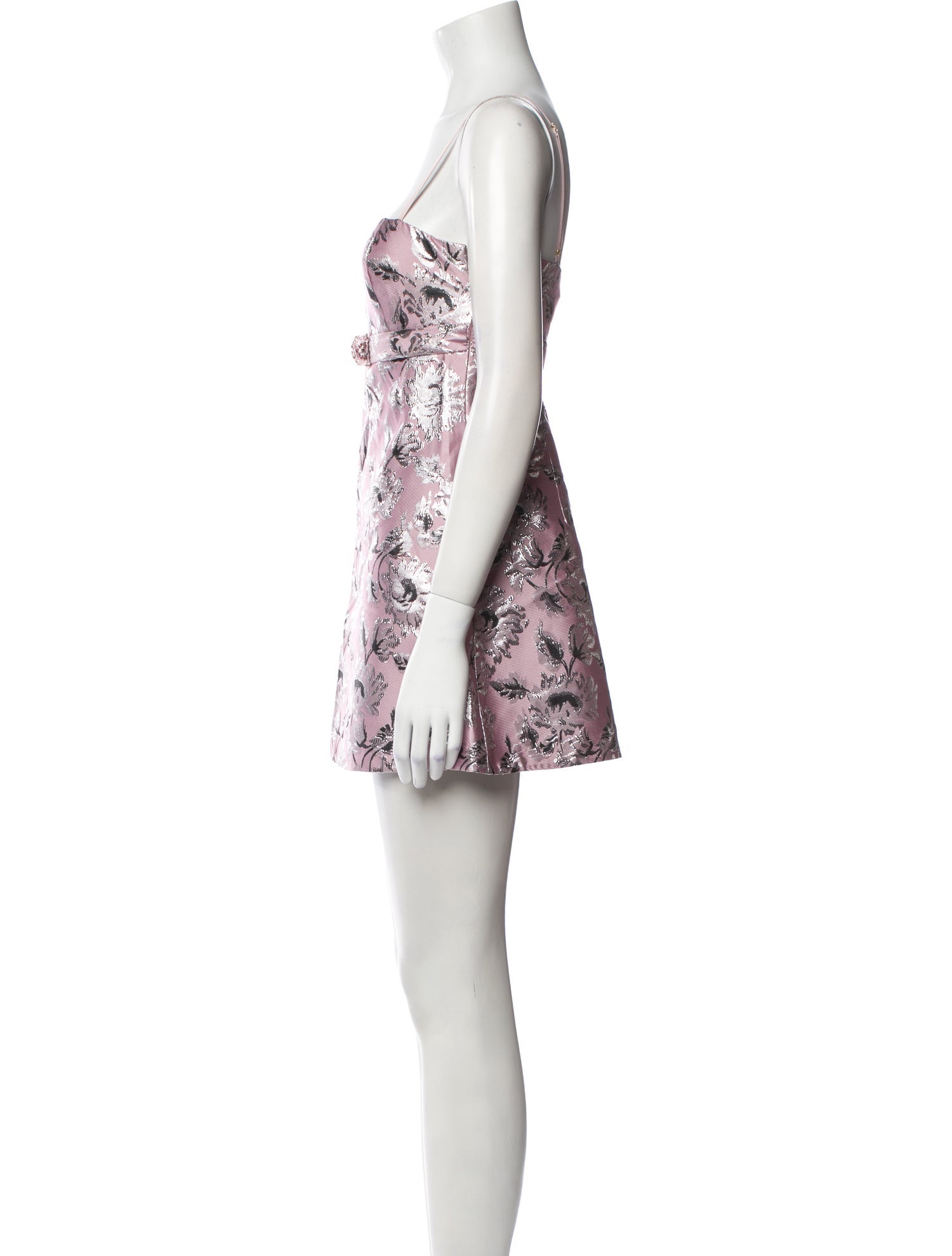 LoveShackFancy Floral Print Mini Dress