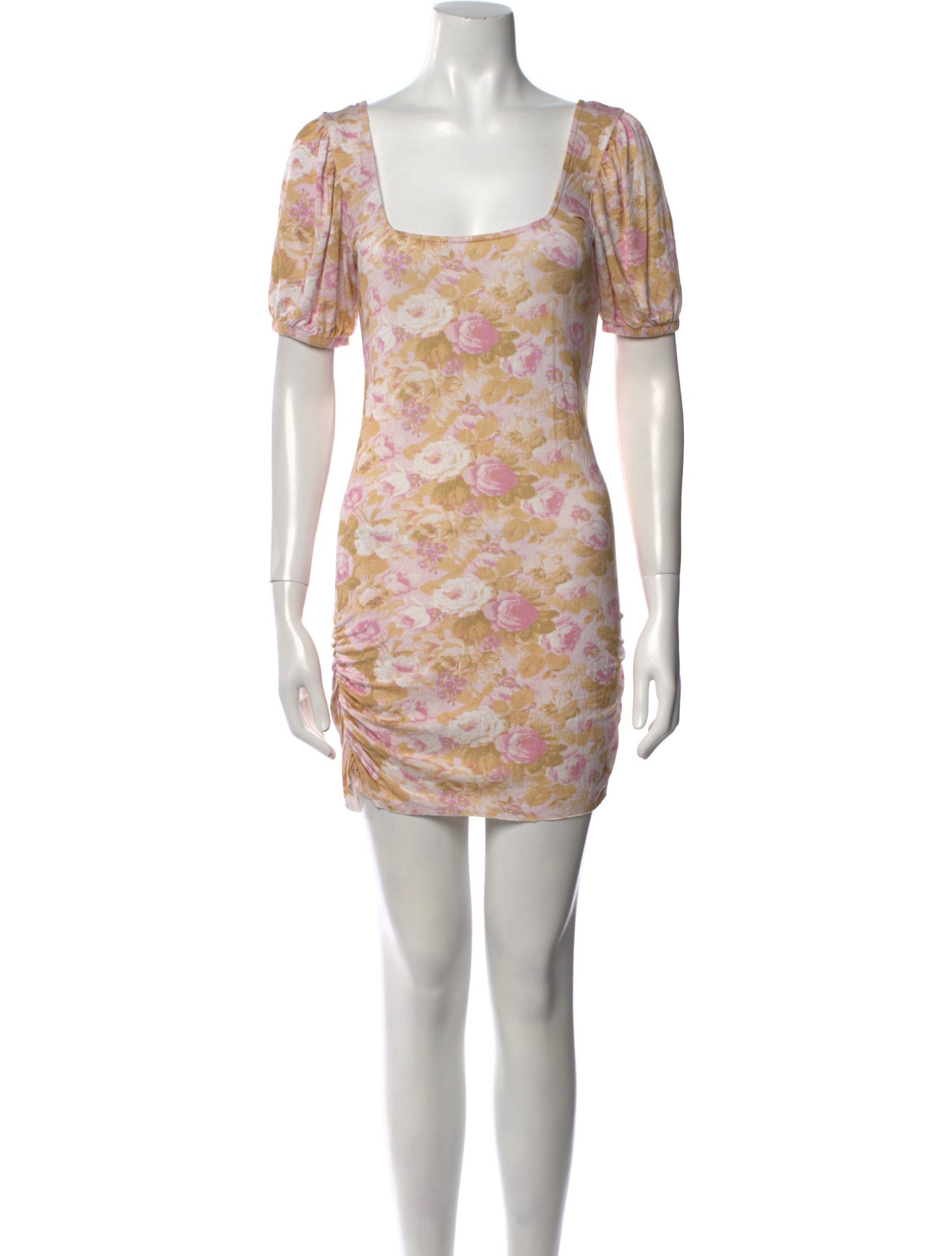 LoveShackFancy Floral Print Mini Dress