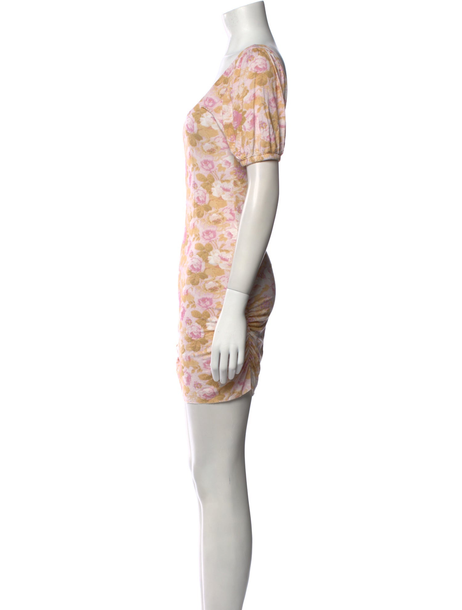 LoveShackFancy Floral Print Mini Dress