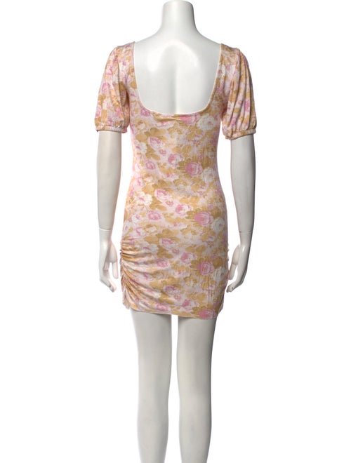 LoveShackFancy Floral Print Mini Dress