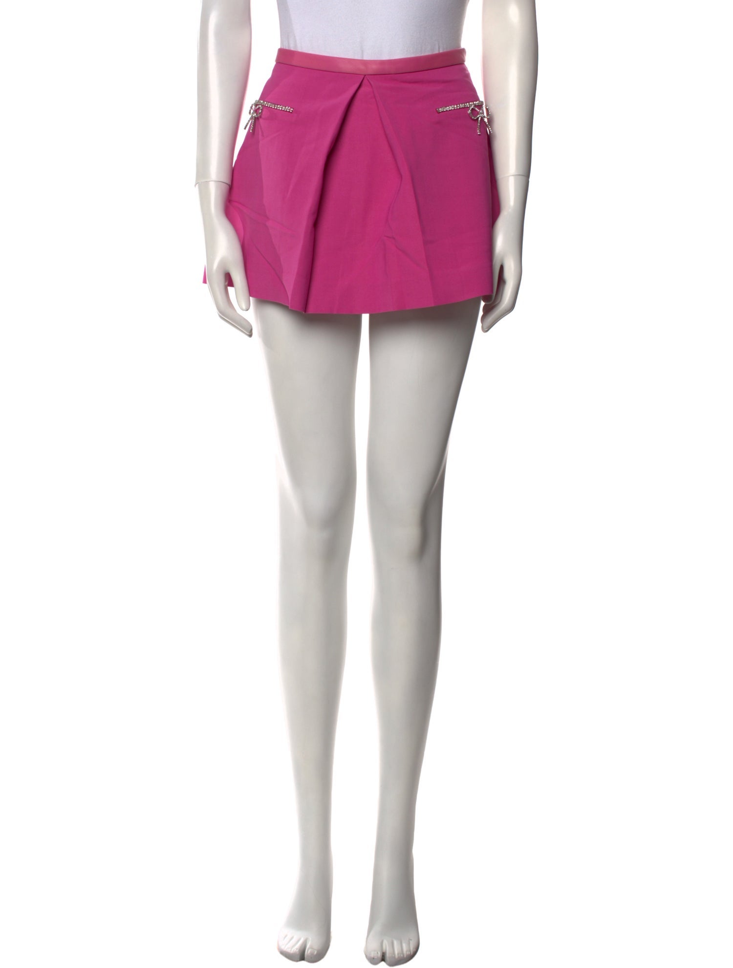 LoveShackFancy Raw-Edge Trim Mini Skirt