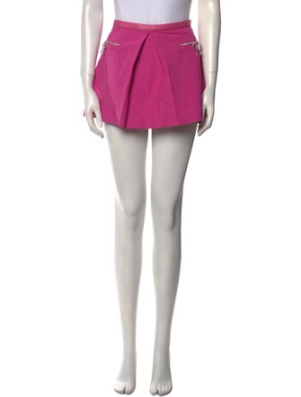 LoveShackFancy Raw-Edge Trim Mini Skirt