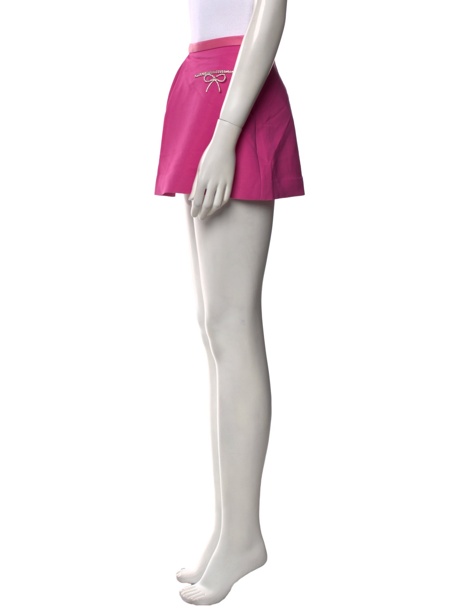 LoveShackFancy Raw-Edge Trim Mini Skirt