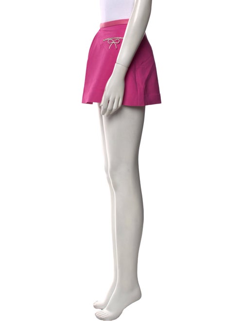 LoveShackFancy Raw-Edge Trim Mini Skirt