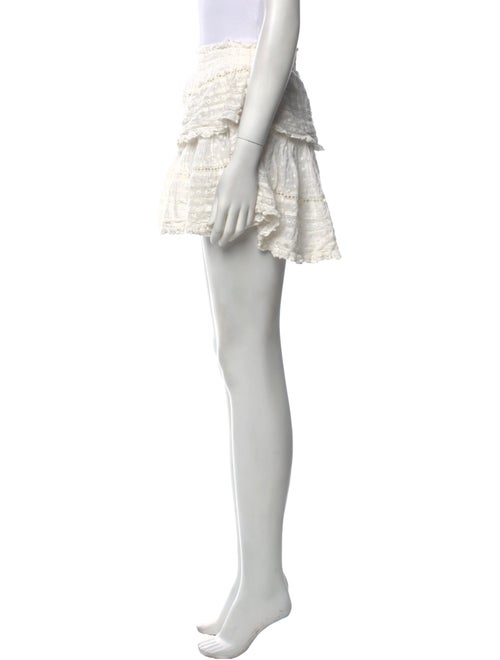 LoveShackFancy Lace Trim Embellishment Mini Skirt