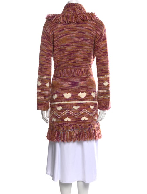 LoveShackFancy Printed V-Neck Sweater