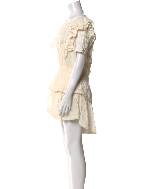 LoveShackFancy Bateau Neckline Mini Dress