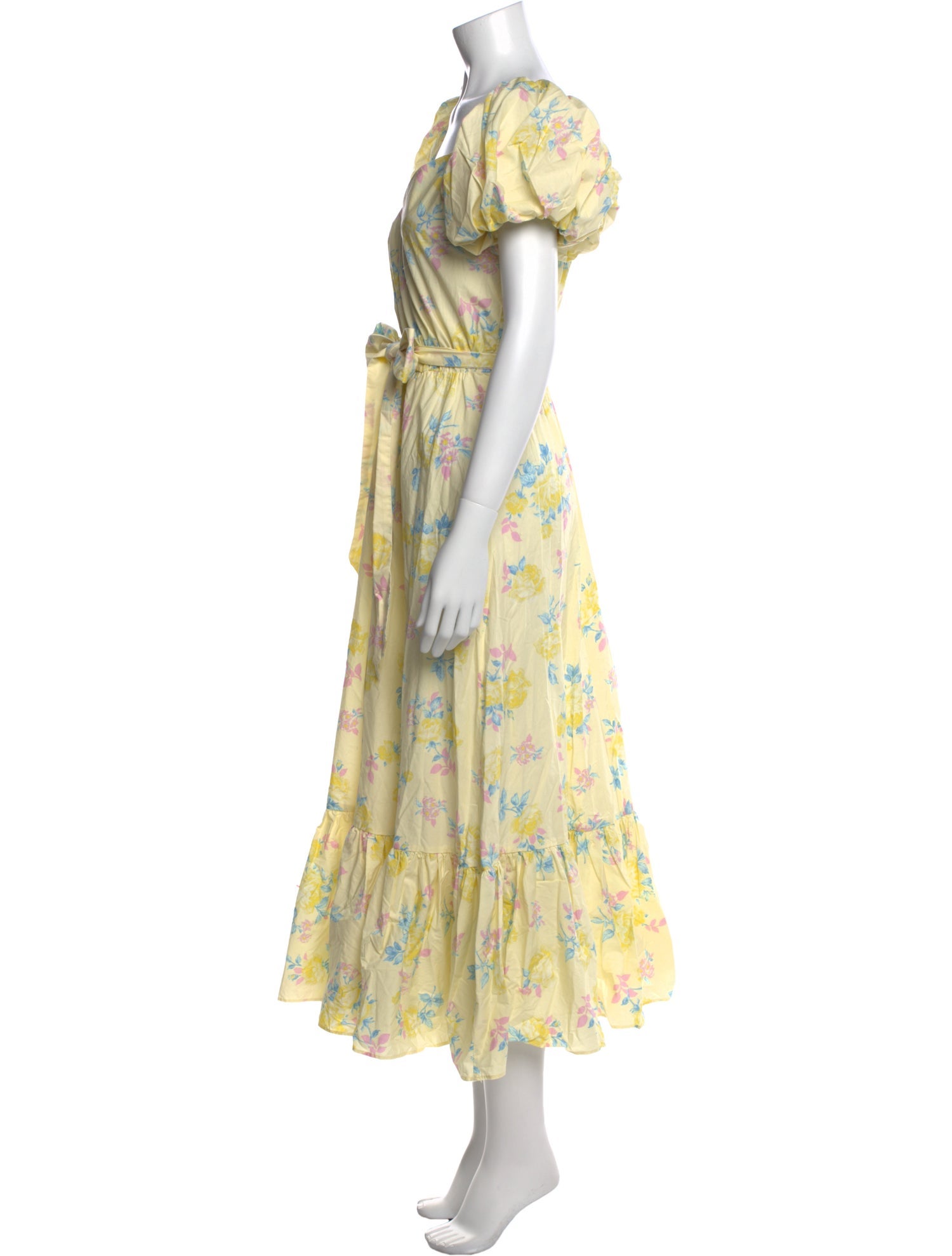 LoveShackFancy Floral Print Long Dress w/ Tags