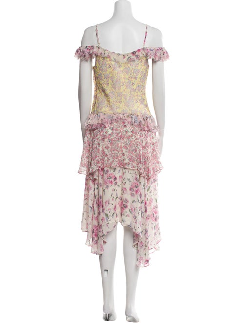 LoveShackFancy Silk Midi Length Dress