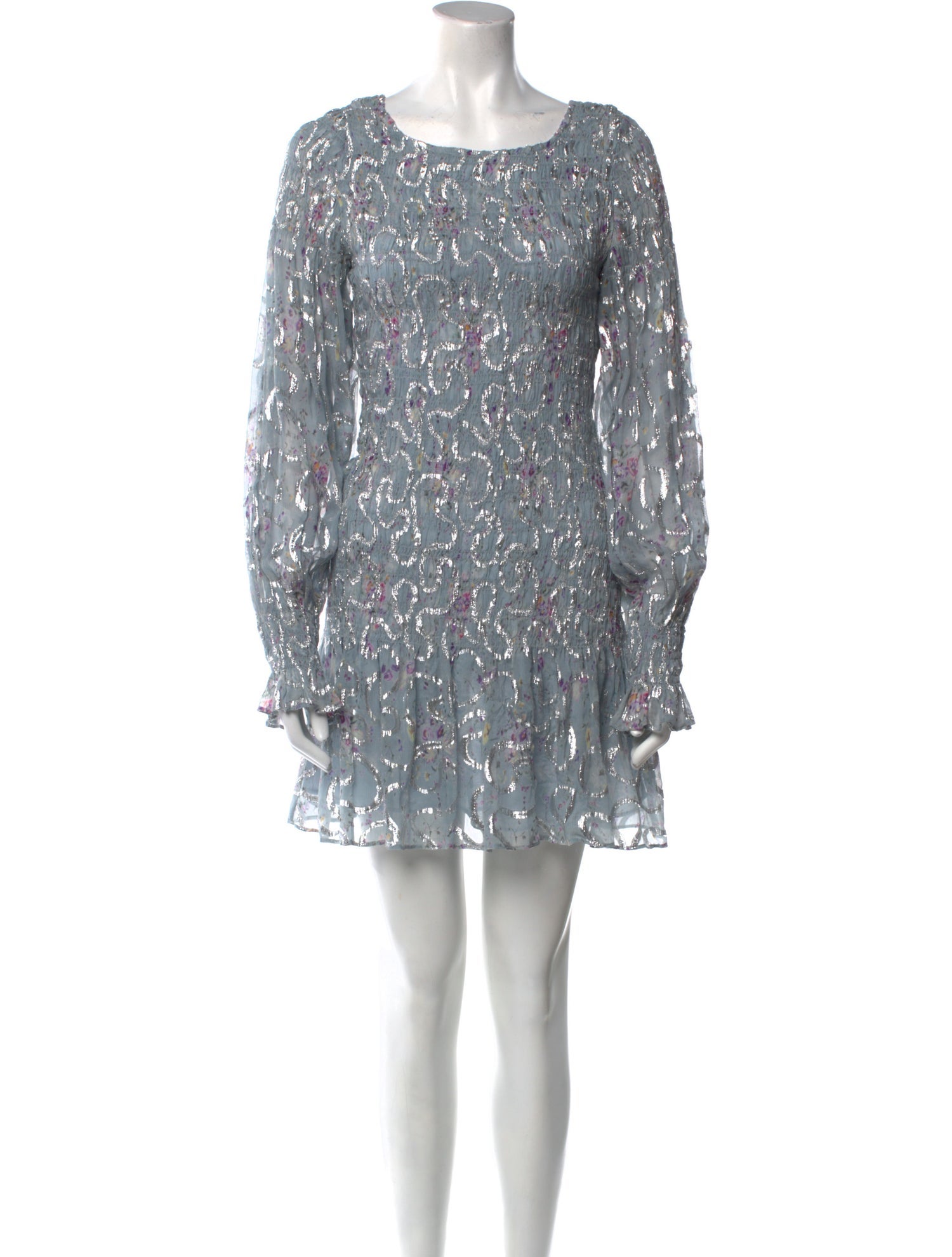 LoveShackFancy Silk Mini Dress