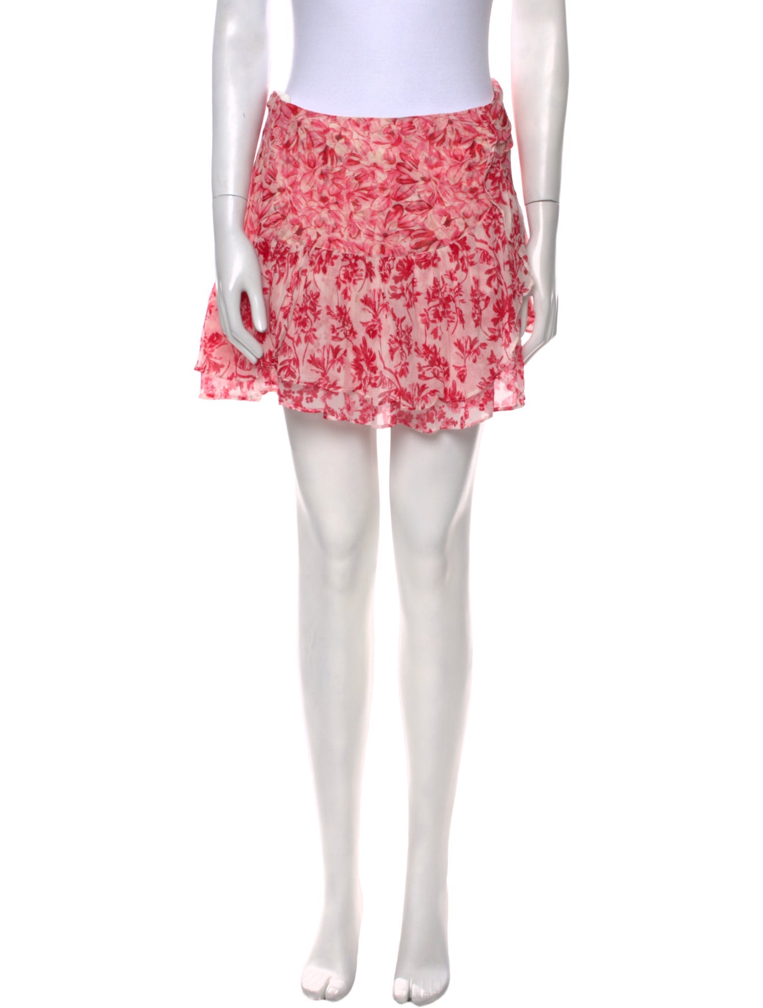 LoveShackFancy Silk Mini Skirt