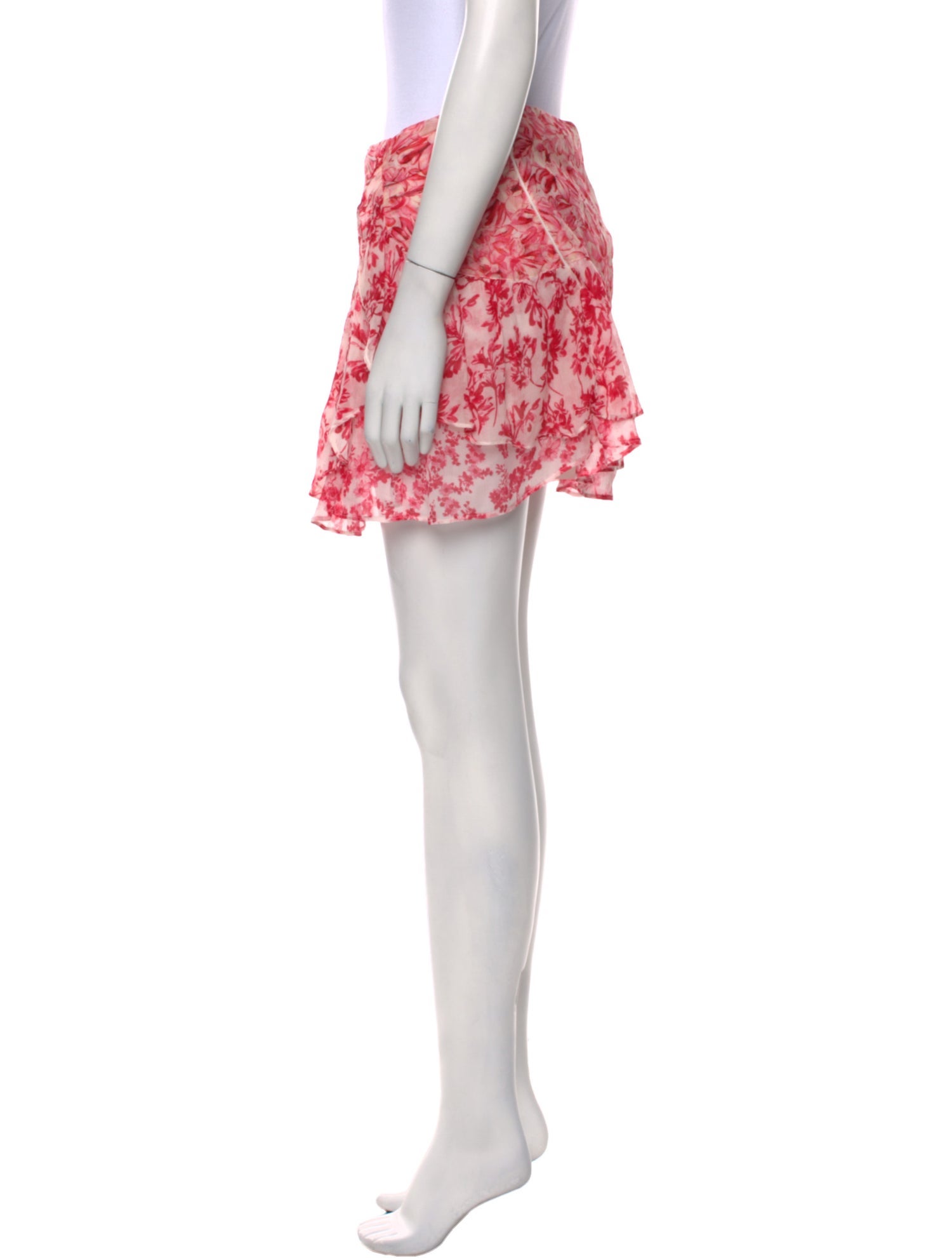 LoveShackFancy Silk Mini Skirt