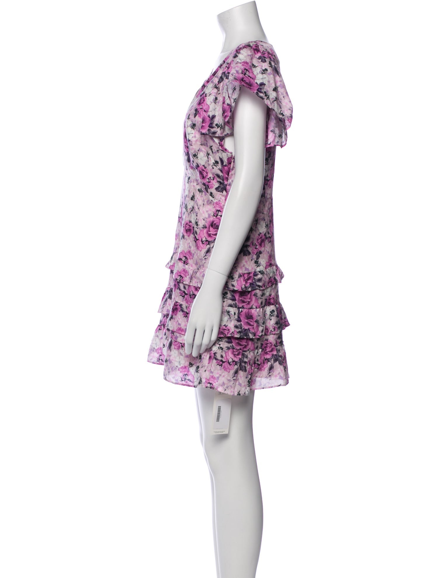 LoveShackFancy Floral Print Mini Dress