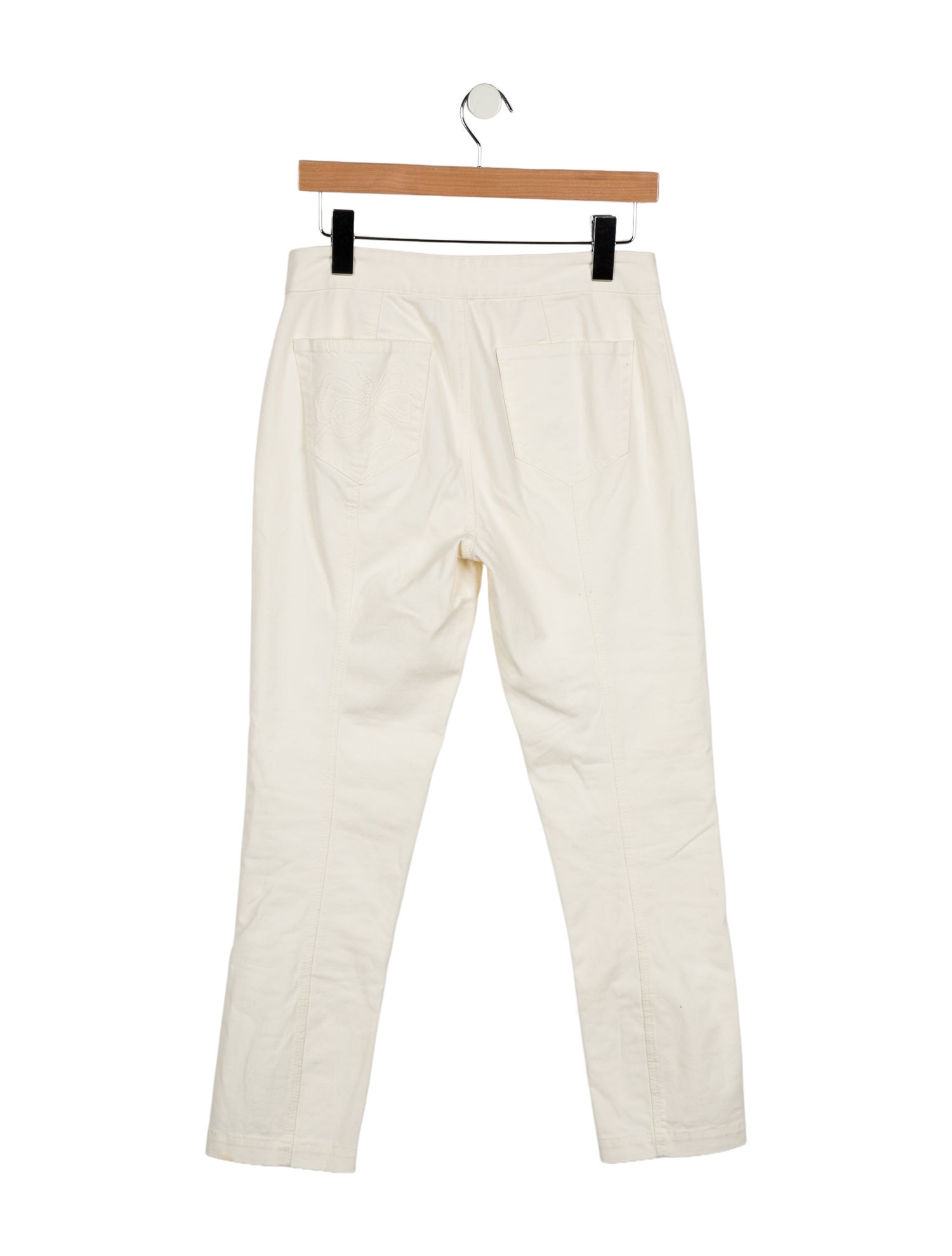 LoveShackFancy Mid-Rise Straight Leg Jeans