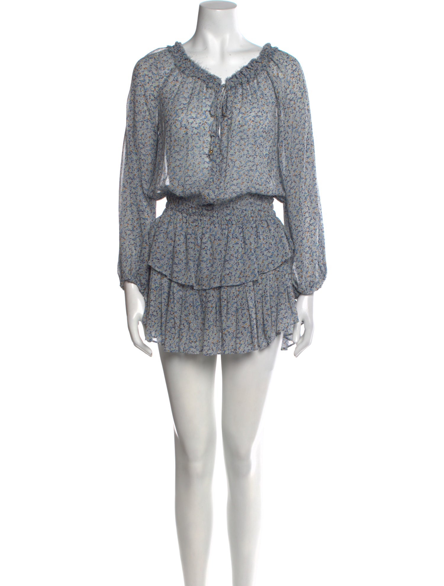 LoveShackFancy Silk Mini Dress